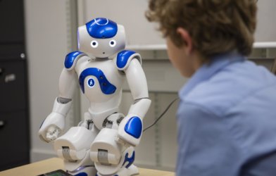 Robot with child study
