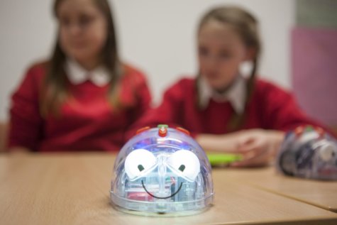 robot in classroom