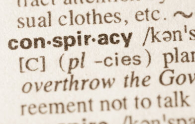 Conspiracy theories: Dictionary definition of "conspiracy"