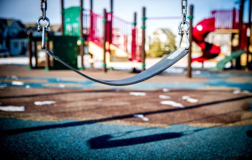 Swing on a playground