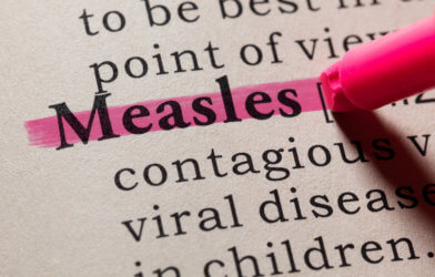 Measles in dictionary