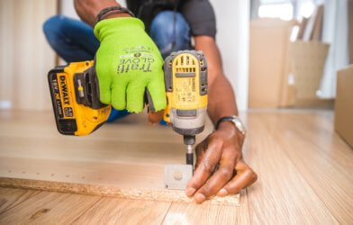 Carpenter or person doing home improvement construction