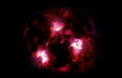 Cosmic yeti -- massive galaxy in early universe
