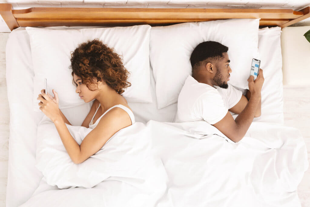 No more pillow talk: Phones in bed 