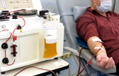 Blood plasma donation for COVID-19 patients