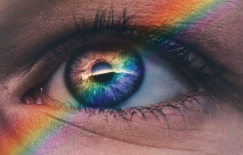 Rainbow over eye - LGBT pride
