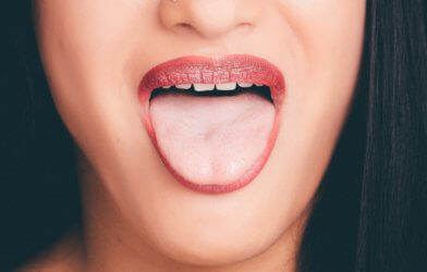 Woman Mouth Tongue