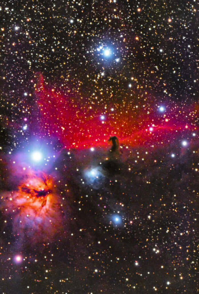 Nebulosa Cabeza de Caballo y Llama